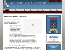 Tablet Screenshot of leadershipforattorneys.org